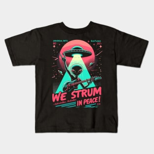 We Strum in Peace! Kids T-Shirt